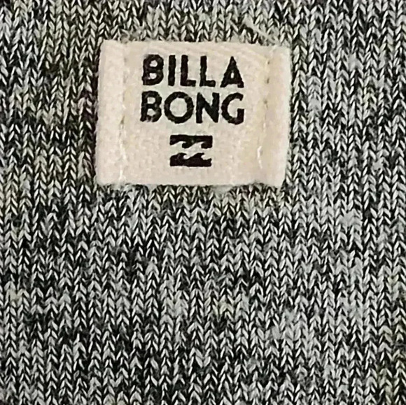 Billabong Women's Grey Pullover Sweater with Tie Knot at bottom | Medium - Picture 5 of 8